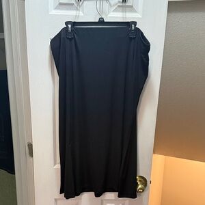 Lane Bryant Elegant Black Pencil Skirt with two front leg slits